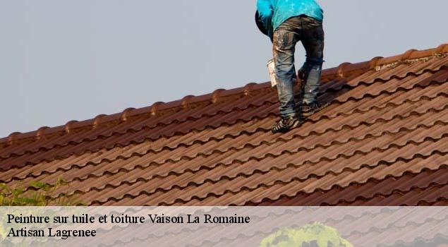 Peinture sur tuile et toiture  vaison-la-romaine-84110 Artisan Lagrenee